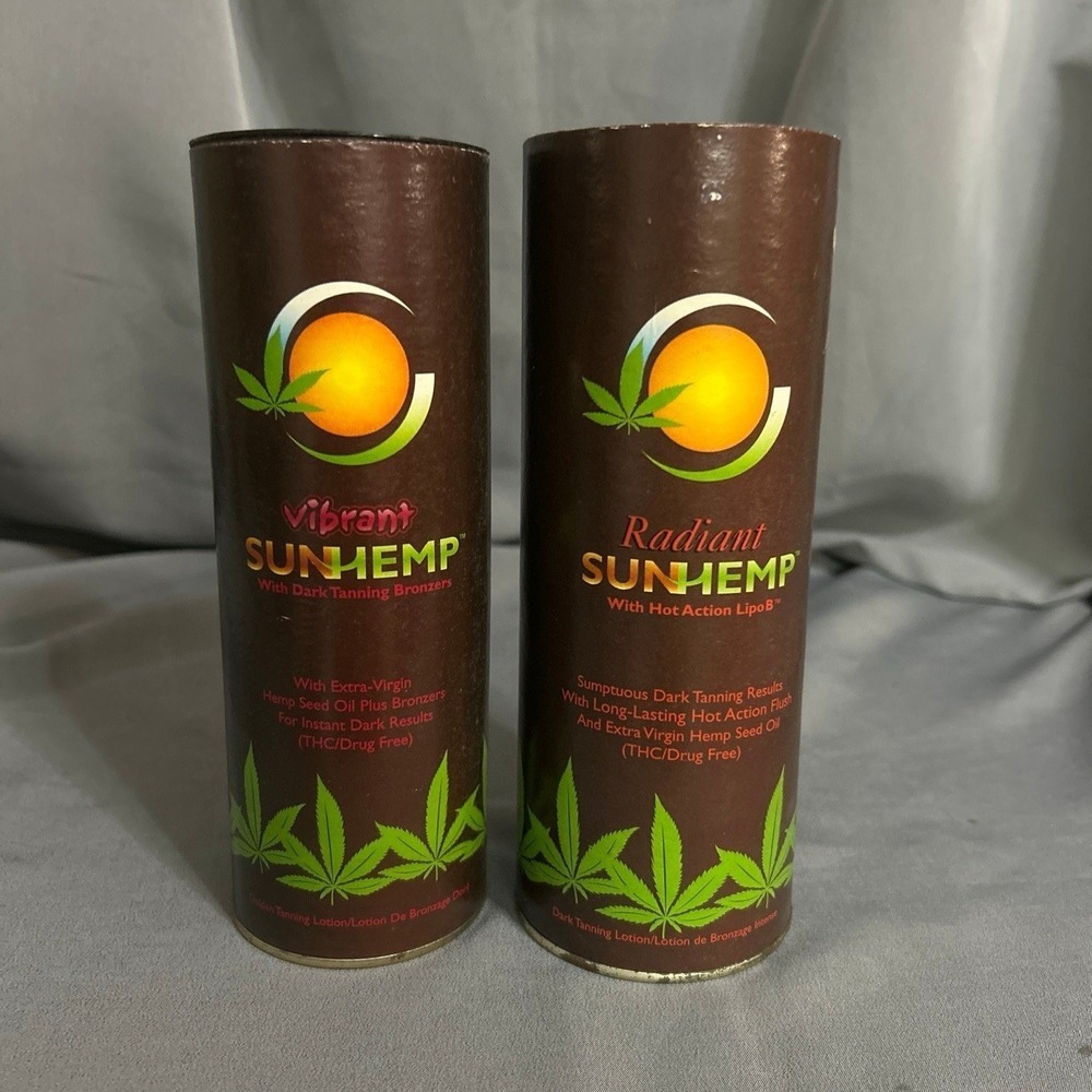 NIB RARE California Tan Step 1 And 2 Sun Hemp-vibrant And Radiant. Vintage